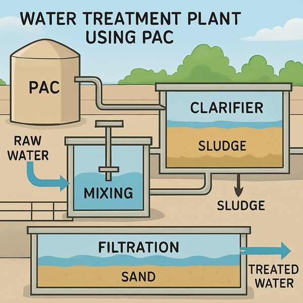 Water treatment plant using PAC