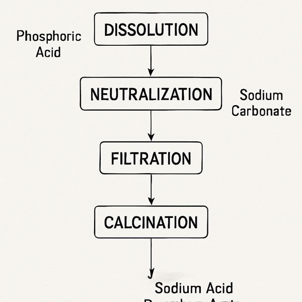 Flowchart showing the production process of sodium acid pyrophosphate Flowchart showing the production process of sodium acid pyrophosphate