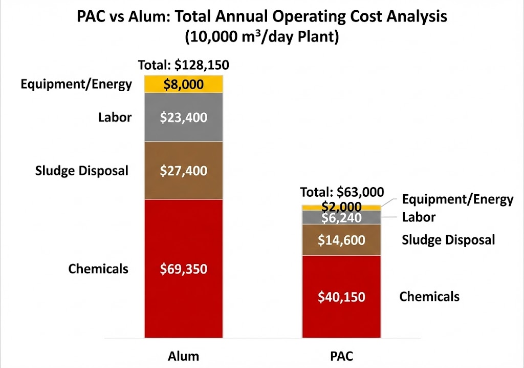 Total cost analysis PAC vs Alum water treatment Total cost analysis PAC vs Alum water treatment