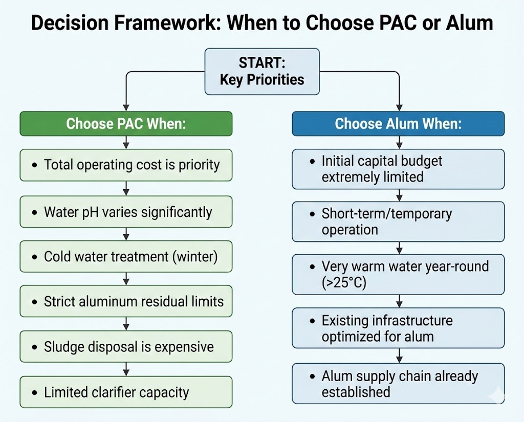 Decision framework for choosing PAC or Alum Decision framework for choosing PAC or Alum