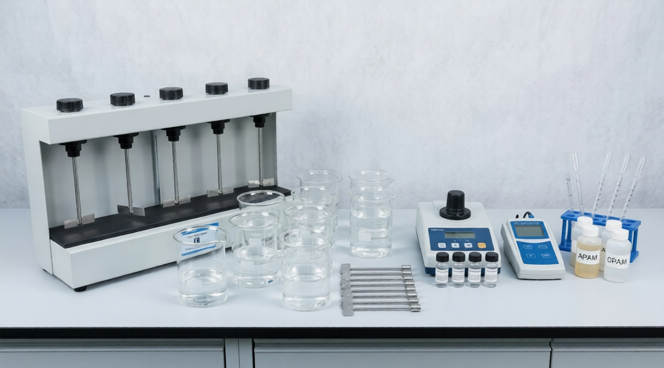 complete jar test equipment setup for water treatment