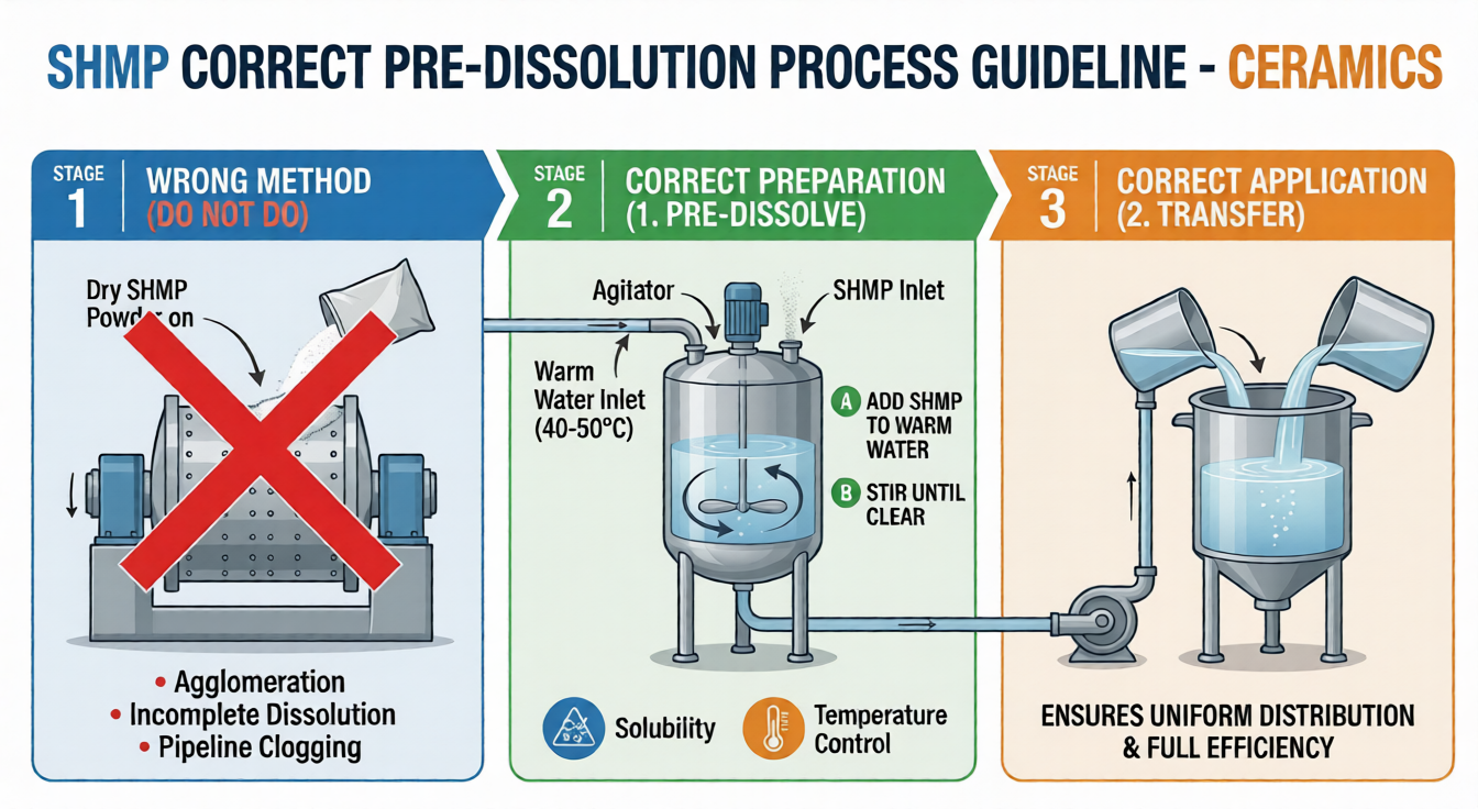 Operational Excellence. Our step-by-step guide to the pre-dissolution method. Avoiding dry powder addition is the easiest way to prevent clumping and ensure 100% chemical efficiency. Operational Excellence. Our step-by-step guide to the pre-dissolution method. Avoiding dry powder addition is the easiest way to prevent clumping and ensure 100% chemical efficiency.